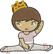 matriz de bordado Bailarina 02