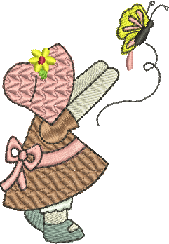 matriz de bordado Menina 04