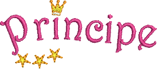 matriz de bordado Logo de Príncipe