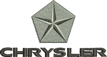Matriz de Bordado Logo Chrysler 01