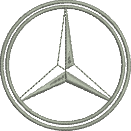 Matriz de Bordado Logo Mercedes Benz 02