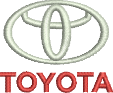 Matriz de Bordado Logo Toyota