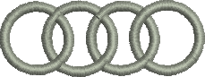 Matriz de Bordado Logo Audi 02