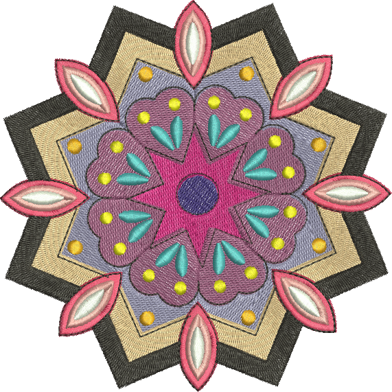 Matriz de Bordado Mandala 06