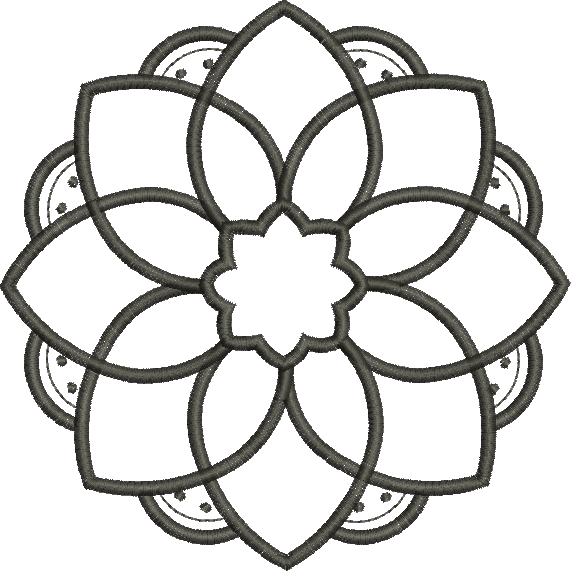 Matriz de Bordado Mandala 07