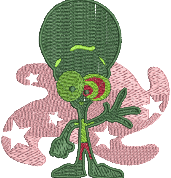 Matriz de Bordado Alien 19 – Três Tamanhos