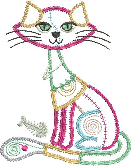 Matriz de Bordado Gato 116