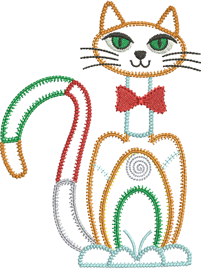 Matriz de Bordado Gato 117