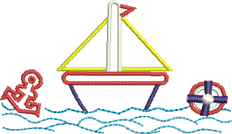 Matriz de Bordado Barquinho 126