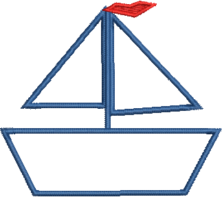 Matriz de Bordado Barquinho 13