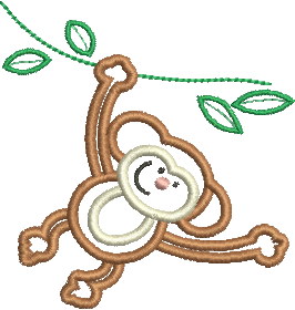 Matriz de Bordado Macaquinho 137