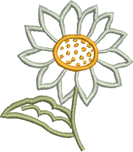 Matriz de Bordado Flor 144