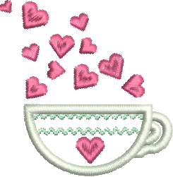 Matriz de Bordado Xicara de Café 213