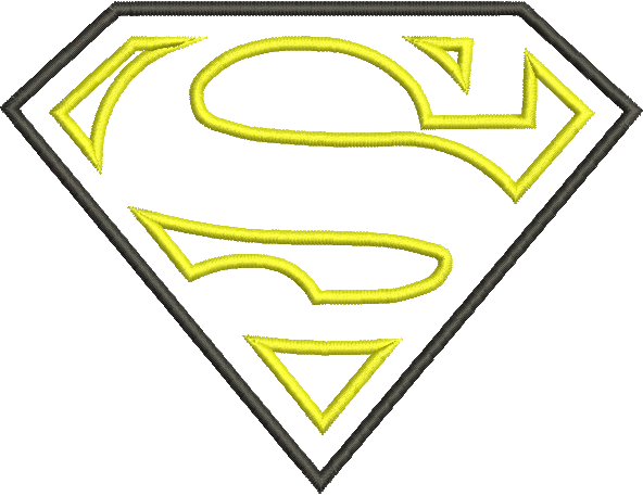 Matriz de Bordado Logo do Superman 305