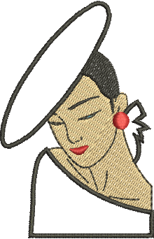 Matriz de Bordado Mulher 374