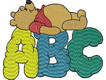 Matriz de Bordado Ursinho Pooh 08