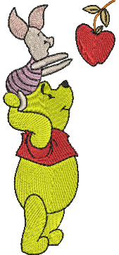 Matriz de Bordado Ursinho Pooh e Leitao 20