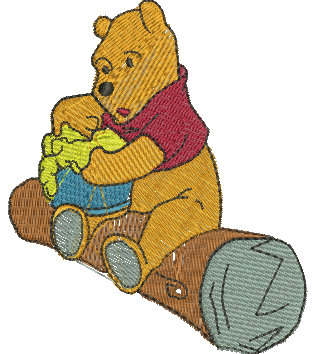 Matriz de Bordado Ursinho Pooh 25