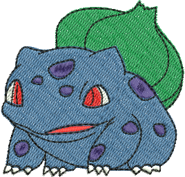 Matriz de Bordado Bulbasaur