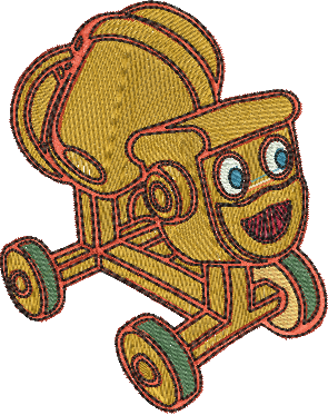 Matriz de Bordado Dizzy 01 – Três Tamanhos