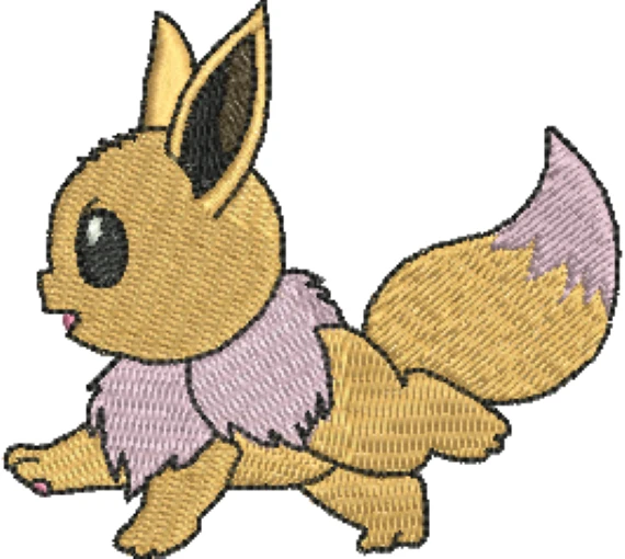 Visualização da Matriz de Bordado Eevee