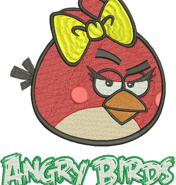 Matriz de Bordado Angry Bird 26 – Três Tamanhos