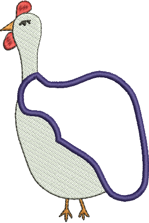 Matriz de Bordado Galinha 6