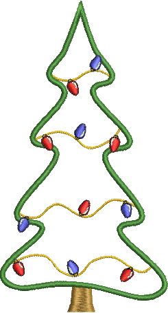 Matriz de Bordado Árvore de Natal 08