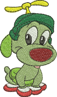 Matriz de Bordado Cão K-9 Baby Tunes 34 – Três Tamanhos