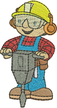 Matriz de Bordado Bob o Construtor 02 – Três Tamanhos
