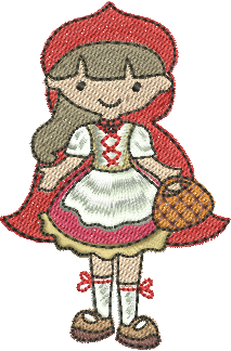 matriz de bordado Chapeuzinho Vermelho 21 – Três Tamanhos