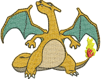 Matriz de Bordado Charizard