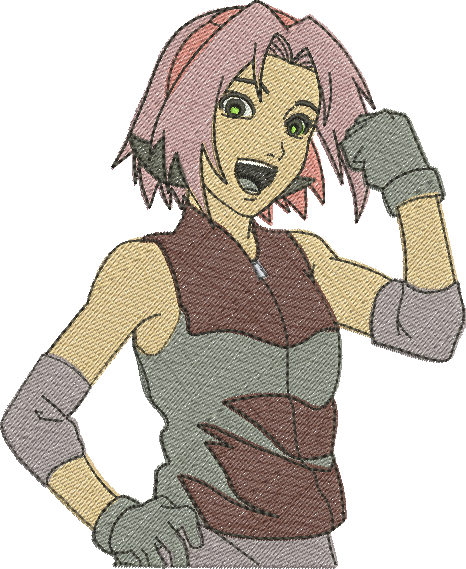 Matriz de Bordado Sakura Haruno – Três Tamanhos