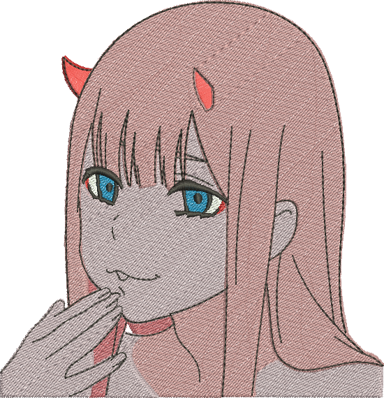 Matriz de Bordado Zero Two – Três Tamanhos