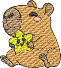 matriz de bordado Capivara 01
