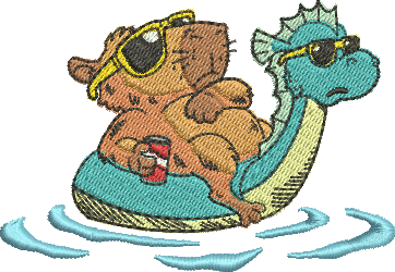 matriz de bordado capivara 02