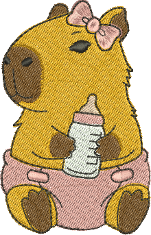 matriz de bordado capivara 03