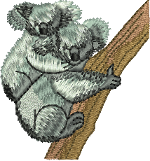 matriz de bordado Coalas