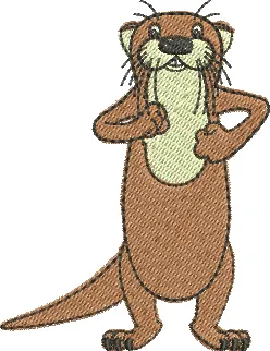 Matriz de bordado Lontra 02