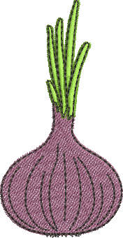 Matriz de Bordado Cebola Roxa