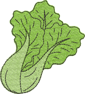 Matriz de Bordado Alface Romana