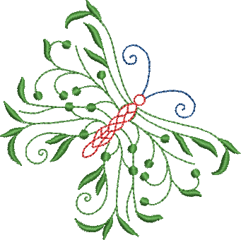 Matriz de Bordado Borboleta