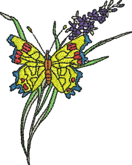 Matriz de Bordado Borboleta