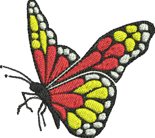 Matriz de Bordado Borboleta