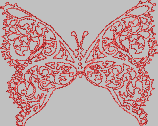 Matriz de Bordado Borboleta