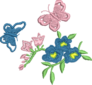 Matriz de Bordado Borboleta