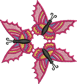 Matriz de Bordado Borboleta