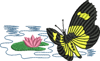 Matriz de Bordado Borboleta