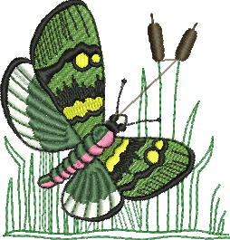 Matriz de Bordado Borboleta