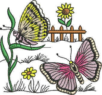 Matriz de Bordado Borboleta